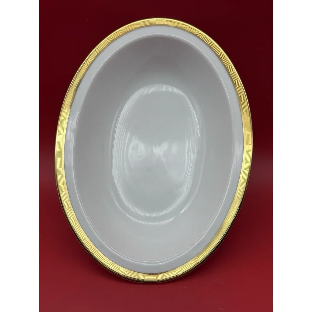Vintage Richard Ginori Dorato Oval Vegetable Serving/Veggie Bowl 9 7/8
